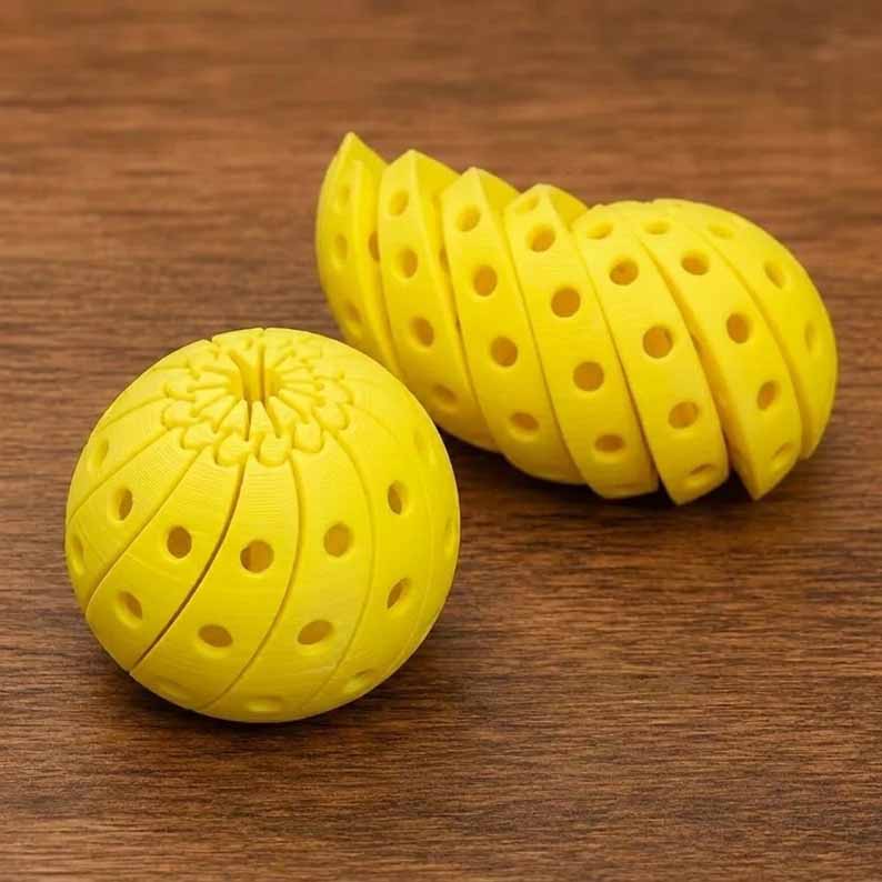 🔥 3D Mechanical Sports Fidget Sphere ✨ Elite Sensory Stress Relief Desk Toy ⚽