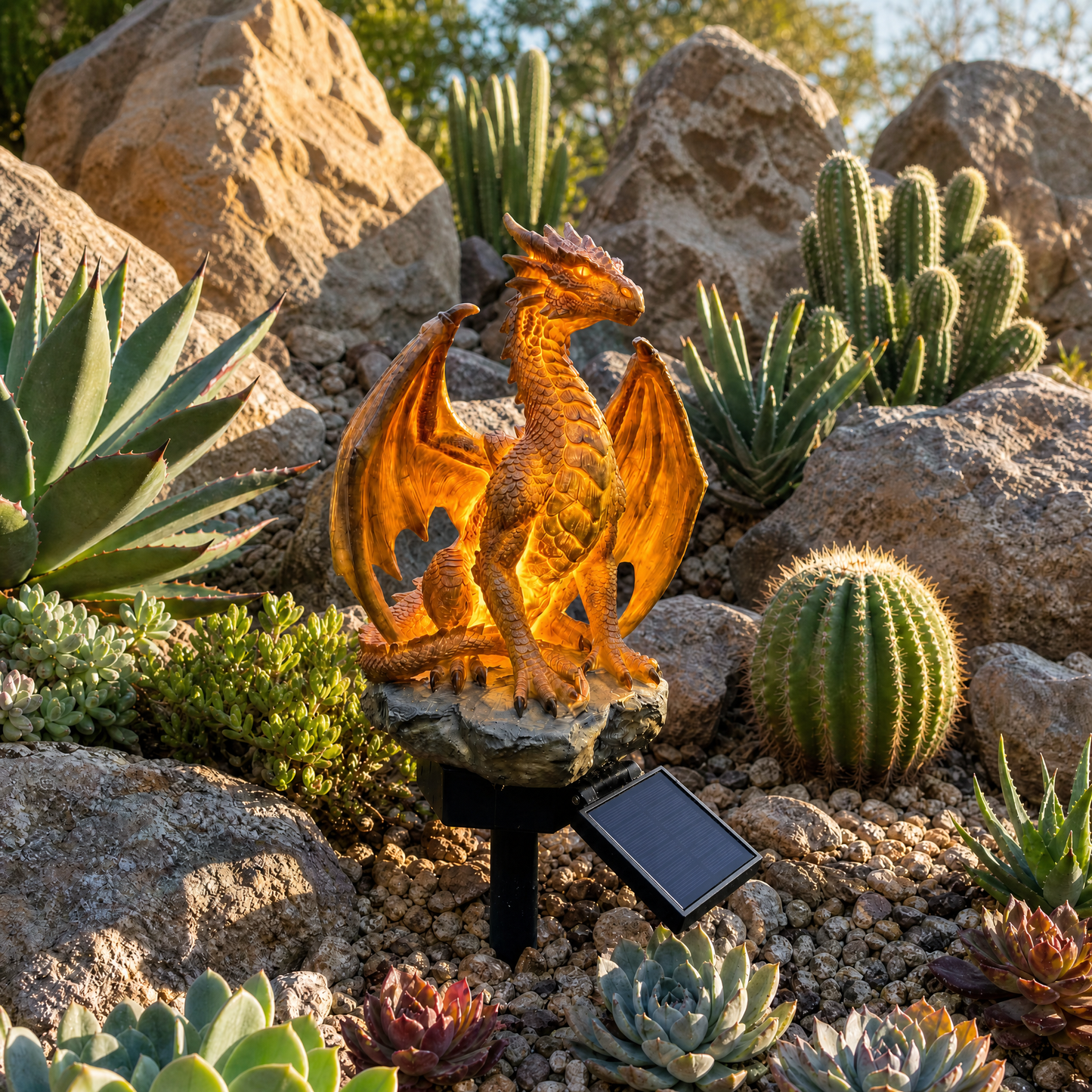 🐉 Mystical 3D Solar Dragon Statue – Turn Your Garden Into A Mythical Haven Tonight!