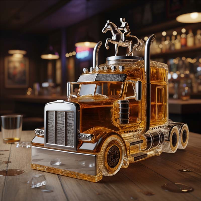 Truck Whiskey Bottle
