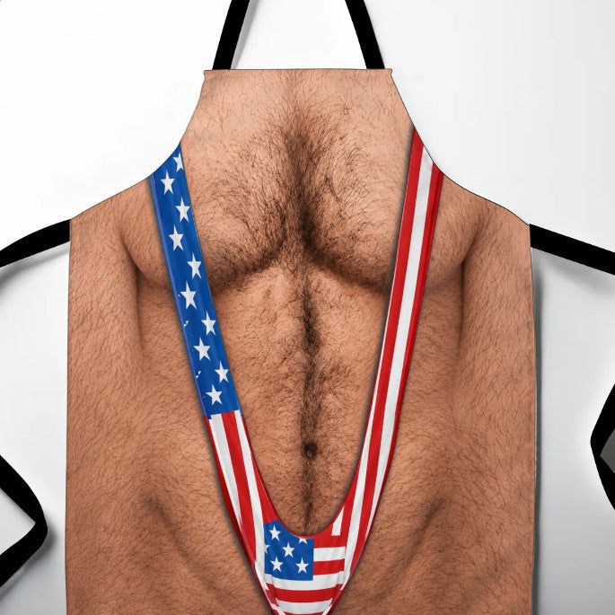 Be The Life Of The BBQ! 😂 Realistic Hairy Chest Novelty Apron