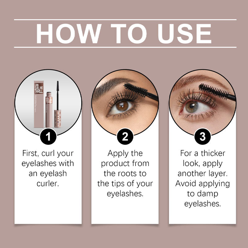 Natural Curling Mascara – Lightweight, Smudge-Proof & Long-Lasting Formula 👁️✨