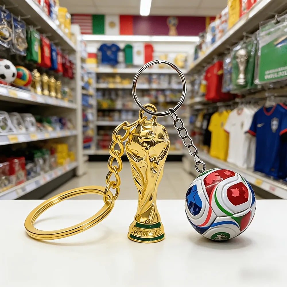 ⚽ Premium 2026 International Football Tournament Keychain — Own a Piece of History! ✨