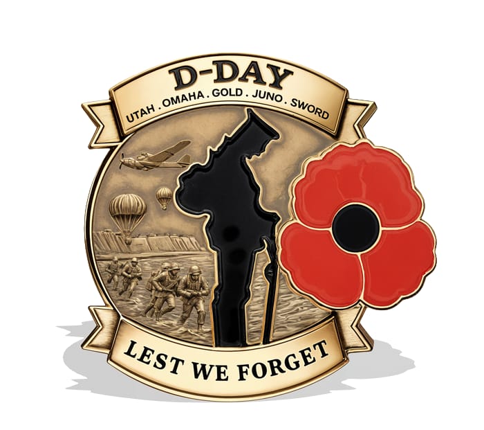 Honor Their Sacrifice 🌹 80th Anniversary Brooch (Free Delivery Funded by 80th Remembrance Grant – Ends Today)