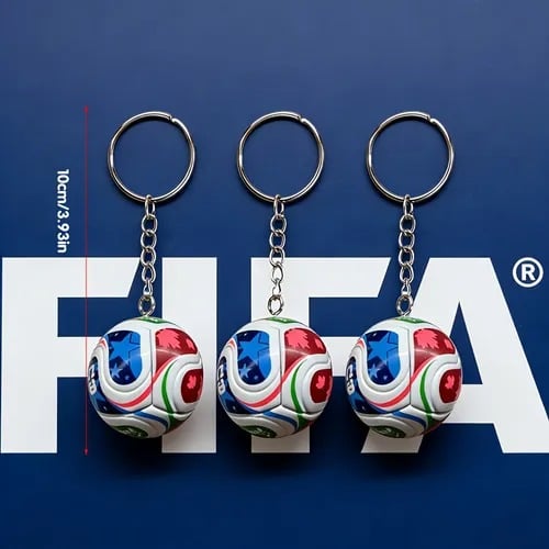 ⚽ Premium 2026 International Football Tournament Keychain — Own a Piece of History! ✨