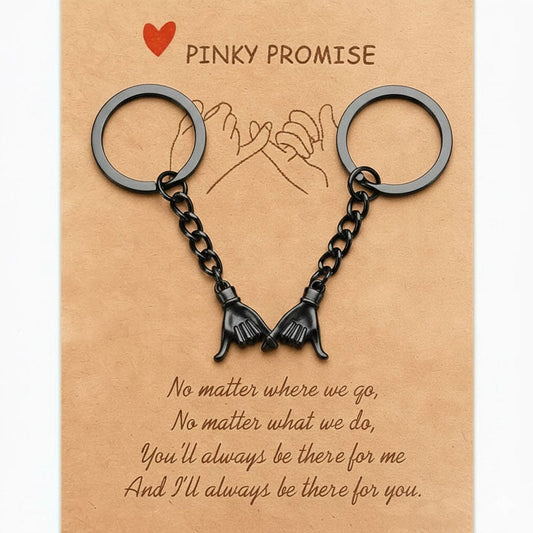 Magnetic Pinky Promise Keychains – Linked Hand Set for Couples & Best Friends 🤞💞