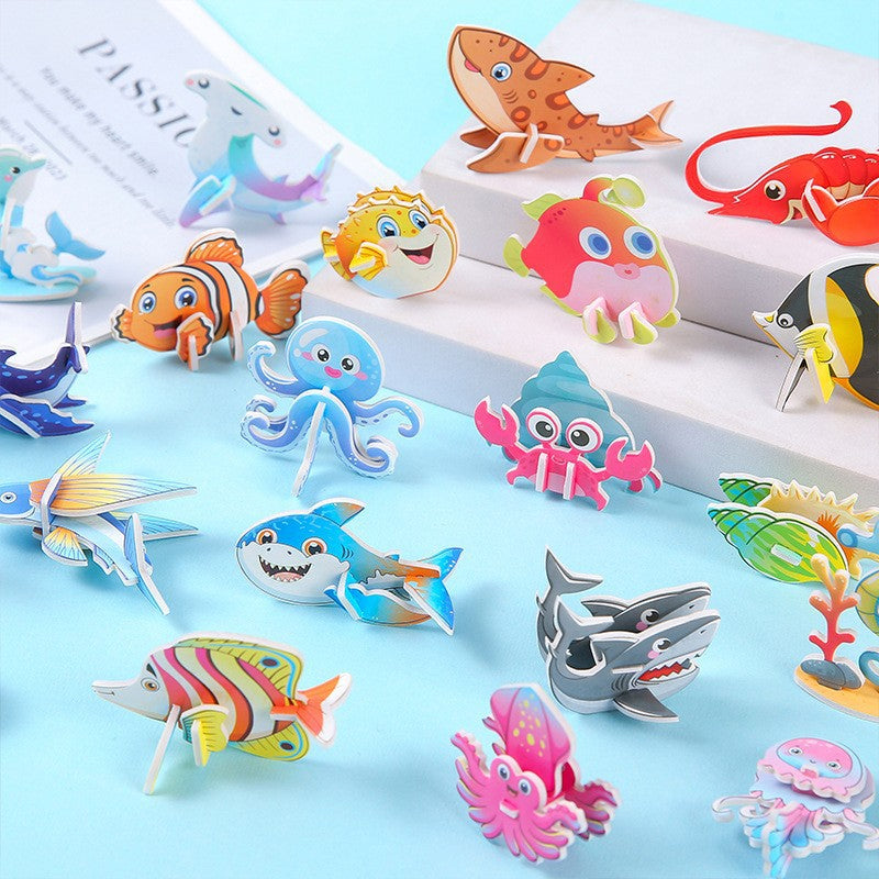 3D Creative Creature Puzzle Collection (Set of 30 Unique Designs) ✨