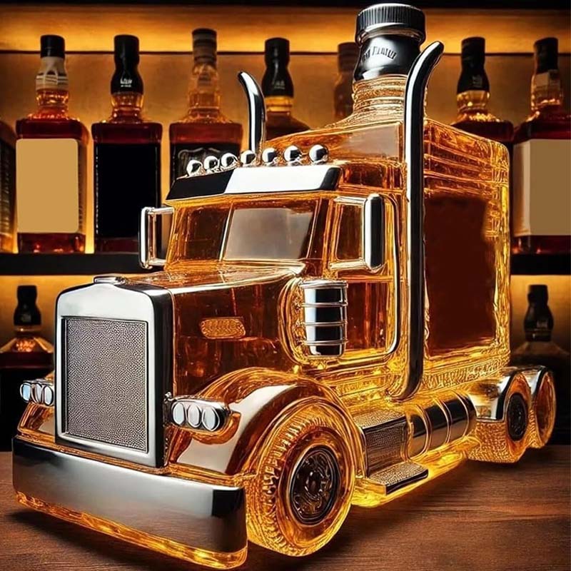 Truck Whiskey Bottle