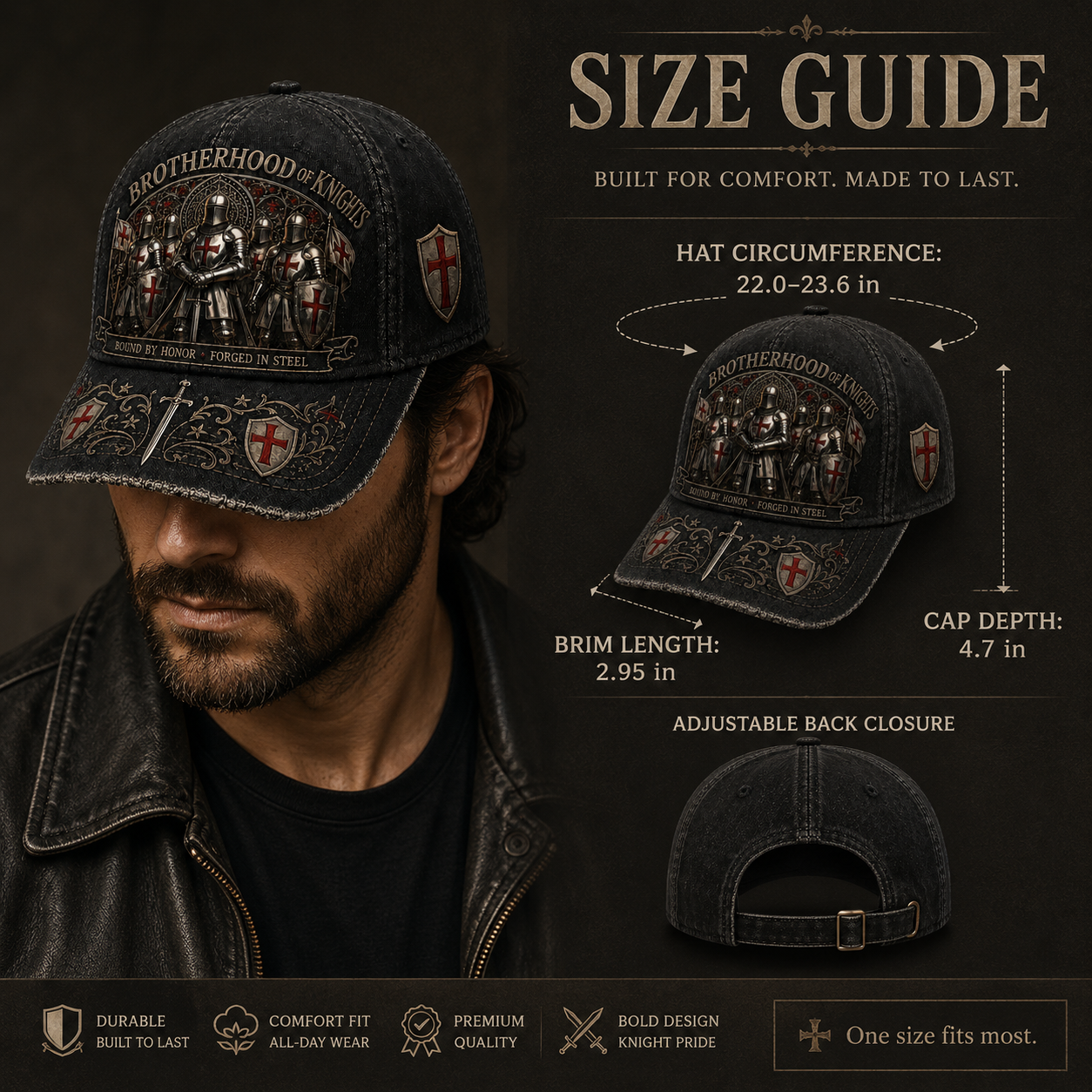 Brotherhood of Knights Cap: Bound by Honour & Loyalty 🛡️