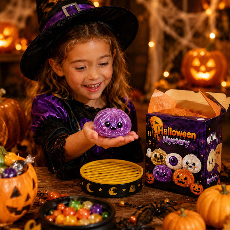 👻 Premium Halloween Squishy Toy — Choose Your Character (No Blind Box)! 👁️