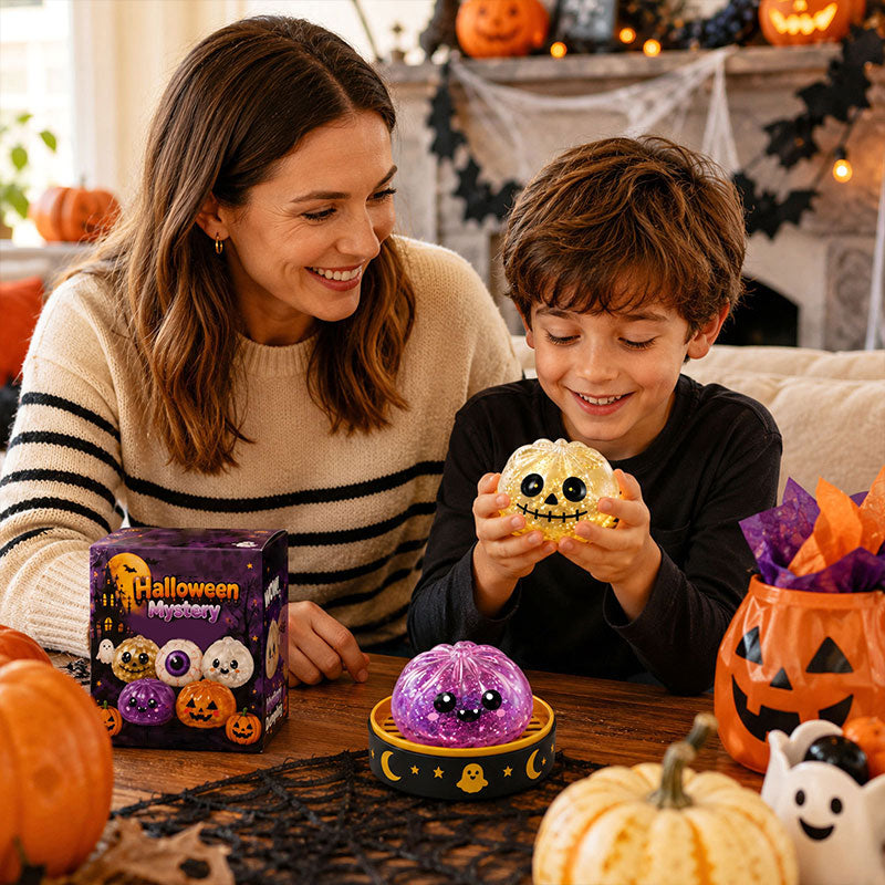 👻 Premium Halloween Squishy Toy — Choose Your Character (No Blind Box)! 👁️