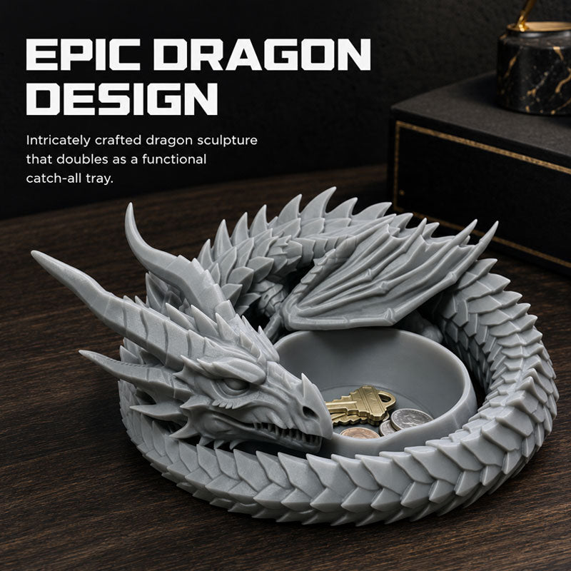 Protect Your Essentials with the Mystic Dragon Catch-All Tray – No More Lost Keys! ⚔️