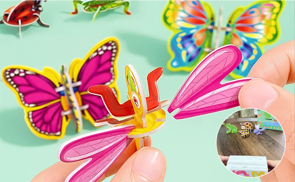 3D Creative Creature Puzzle Collection (Set of 30 Unique Designs) ✨