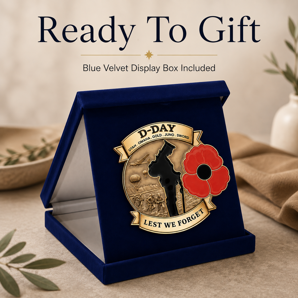 Honor Their Sacrifice 🌹 80th Anniversary Brooch (Free Delivery Funded by 80th Remembrance Grant – Ends Today)
