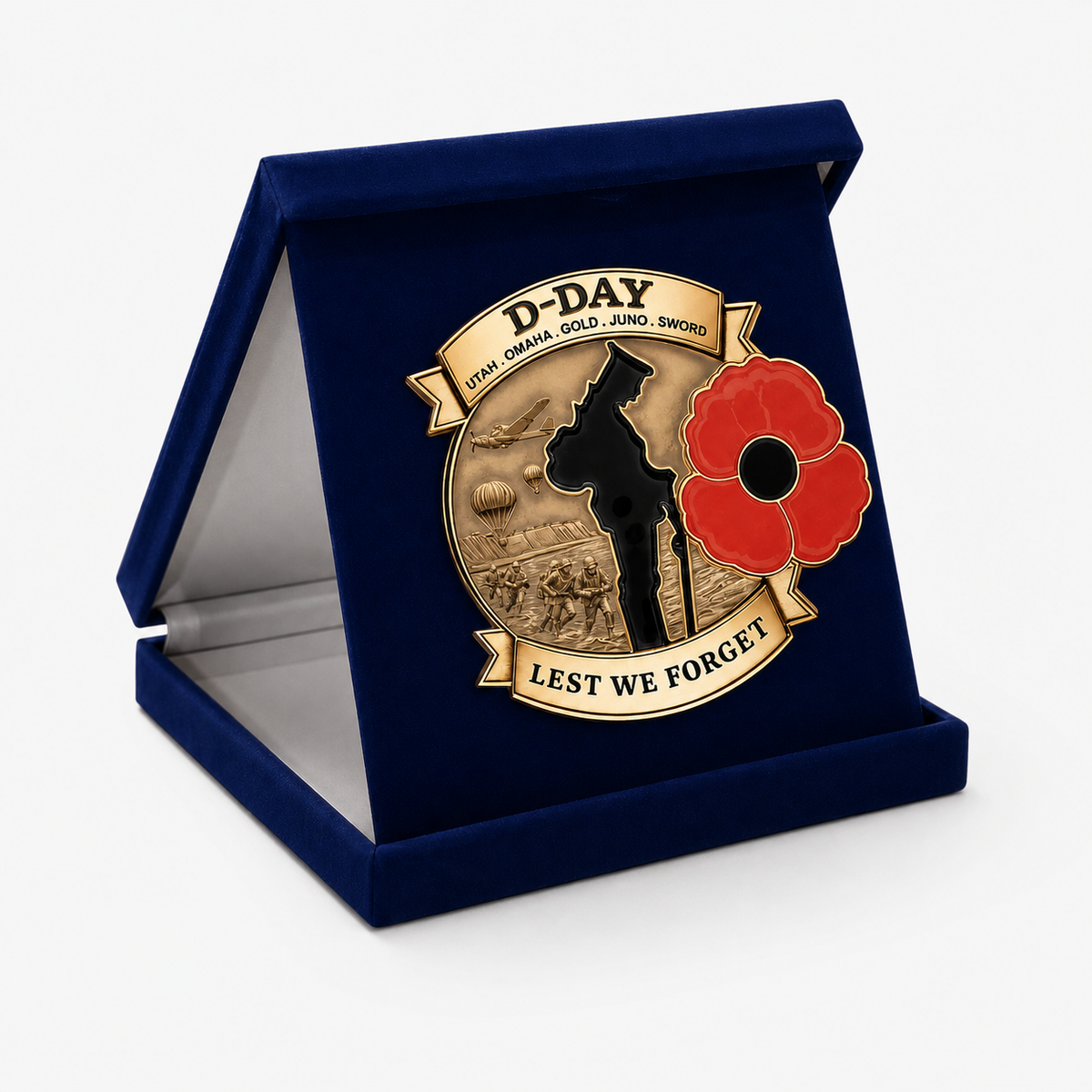 Honor Their Sacrifice 🌹 80th Anniversary Brooch (Free Delivery Funded by 80th Remembrance Grant – Ends Today)