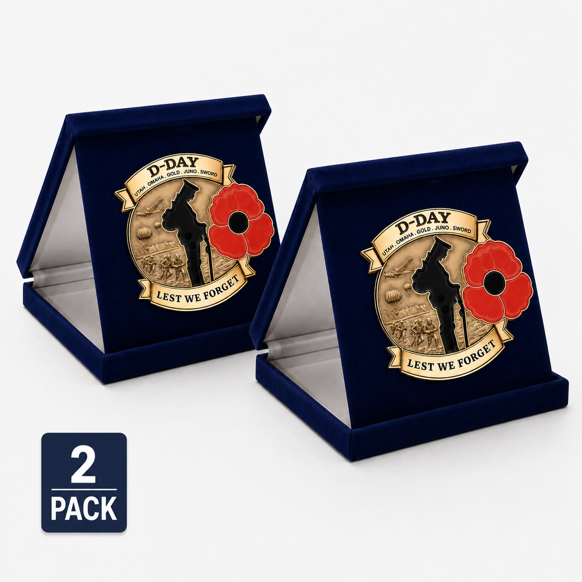 Honor Their Sacrifice 🌹 80th Anniversary Brooch (Free Delivery Funded by 80th Remembrance Grant – Ends Today)