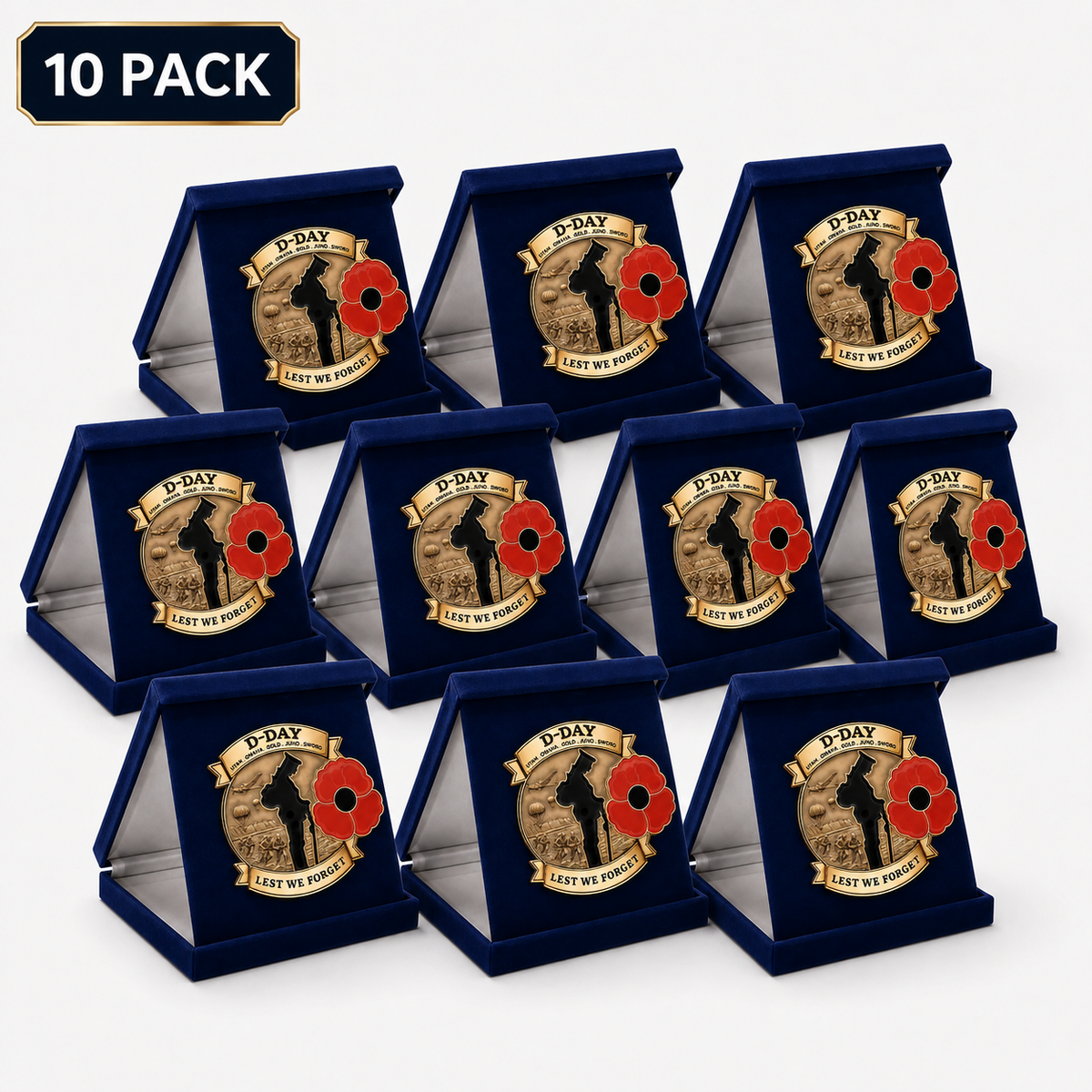 Honor Their Sacrifice 🌹 80th Anniversary Brooch (Free Delivery Funded by 80th Remembrance Grant – Ends Today)