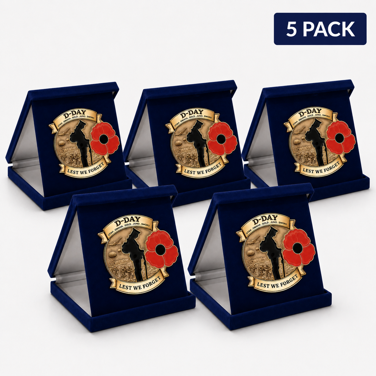 Honor Their Sacrifice 🌹 80th Anniversary Brooch (Free Delivery Funded by 80th Remembrance Grant – Ends Today)