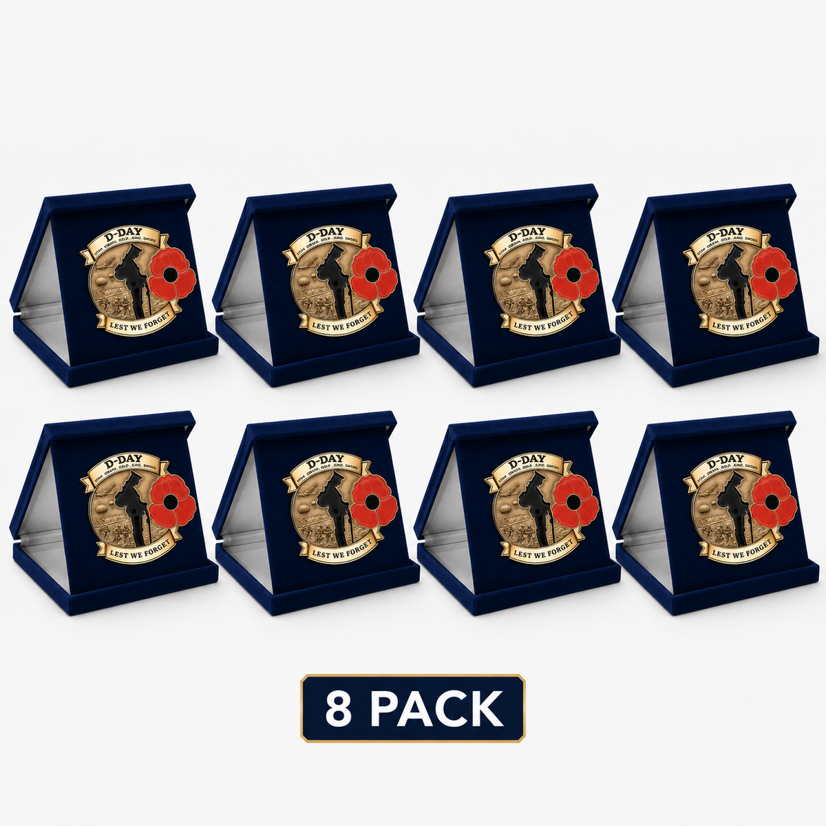 Honor Their Sacrifice 🌹 80th Anniversary Brooch (Free Delivery Funded by 80th Remembrance Grant – Ends Today)