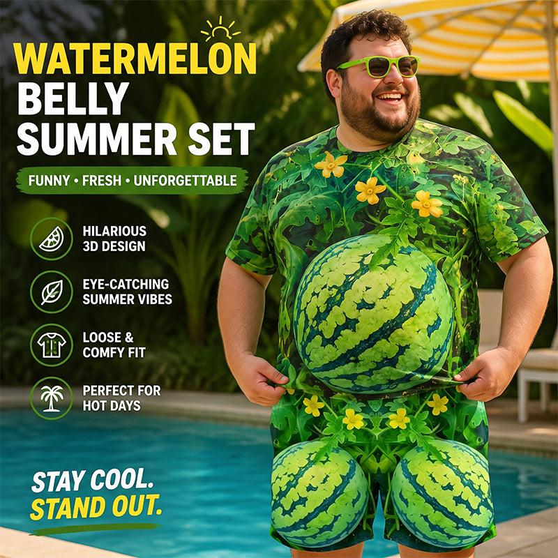 ⌛️ LAST DAY! 🔥 Free Delivery Today Only 🍉 Bold Watermelon Print Two-Piece Set – Easy, Playful & Ultra-Comfortable! ✨