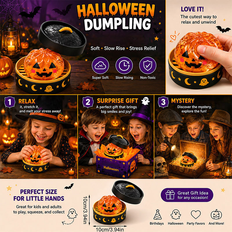 👻 Premium Halloween Squishy Toy — Choose Your Character (No Blind Box)! 👁️