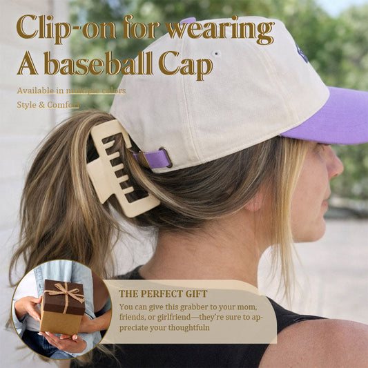 The "Baseball Cap + Claw Clip" Game Changer 🧢✨