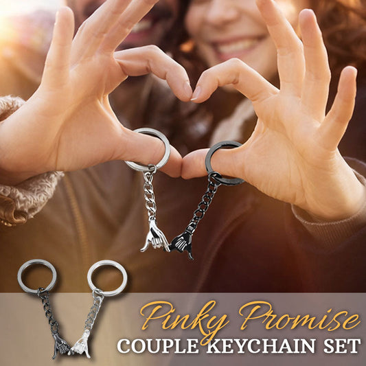 Magnetic Pinky Promise Keychains – Linked Hand Set for Couples & Best Friends 🤞💞