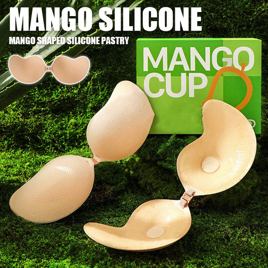 Mango-shaped silicone breast plasters