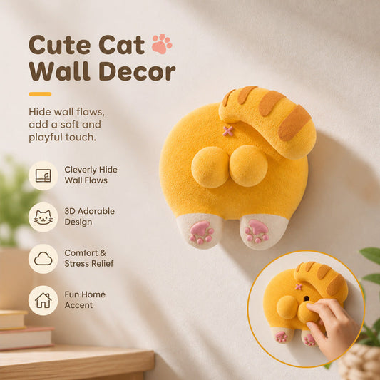 😂 Instant Smile Maker | 3D Cute Cat Butt Switch Cover — The Quirkiest Anti-Stress Home Decor That Sparks Pure Joy!