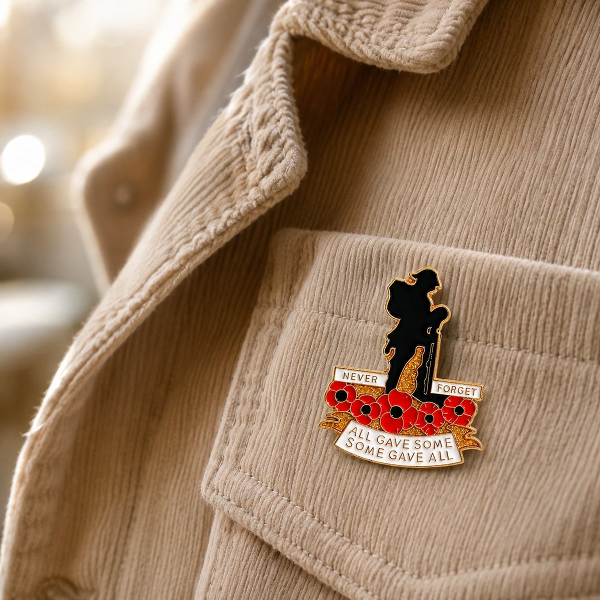 🌹 Honour Their Sacrifice | 111th Anniversary Red Poppy Brooch 🎖️
