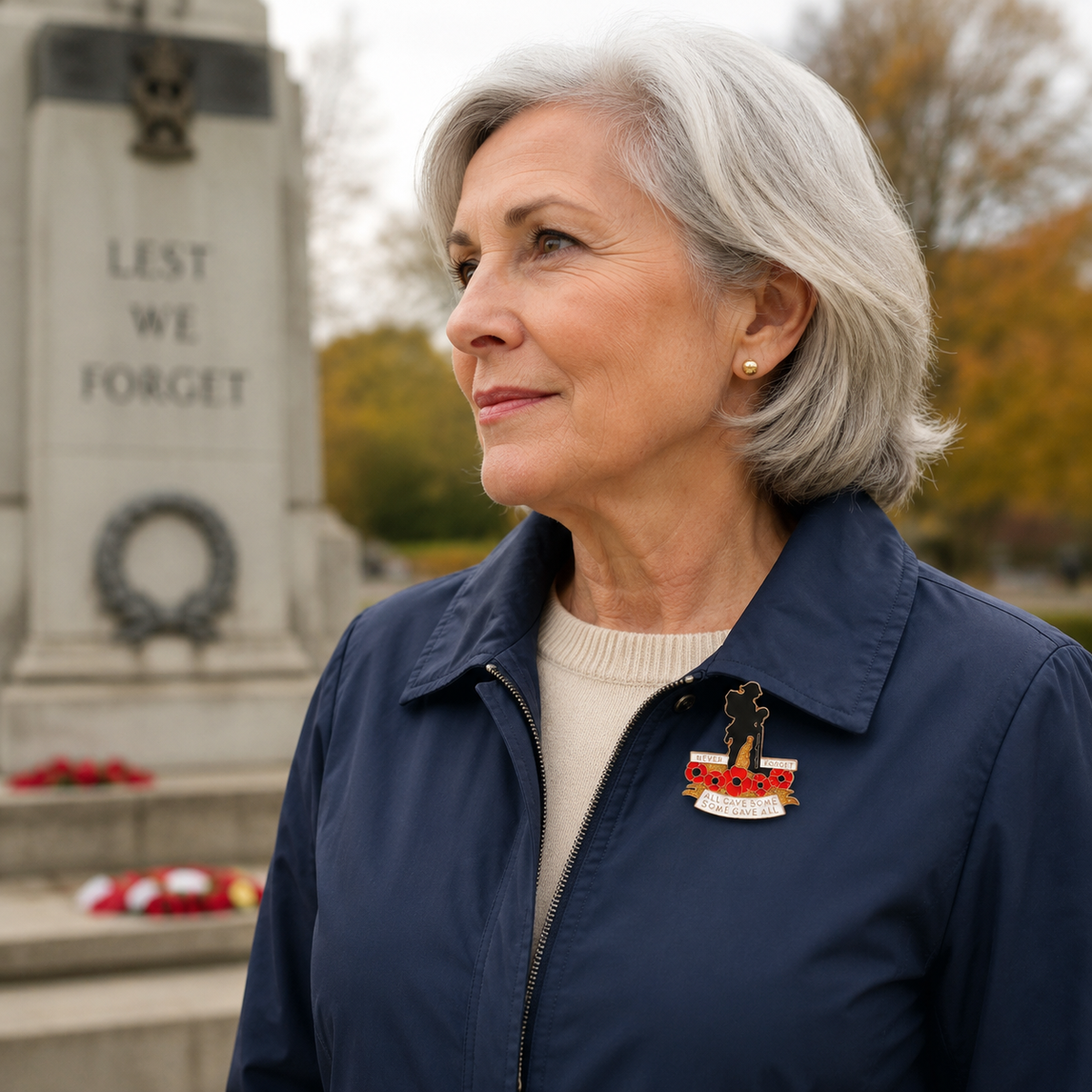 🌹 Honour Their Sacrifice | 111th Anniversary Red Poppy Brooch 🎖️