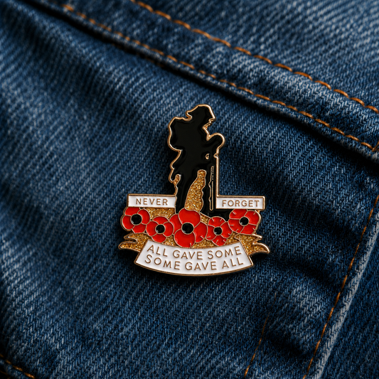 🌹 Honour Their Sacrifice | 111th Anniversary Red Poppy Brooch 🎖️