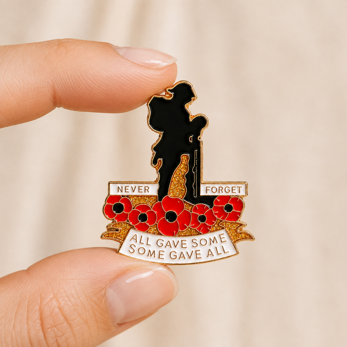 🌹 Honour Their Sacrifice | 111th Anniversary Red Poppy Brooch 🎖️
