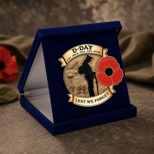 Honor Their Sacrifice 🌹 80th Anniversary Brooch (Free Delivery Funded by 80th Remembrance Grant – Ends Today)