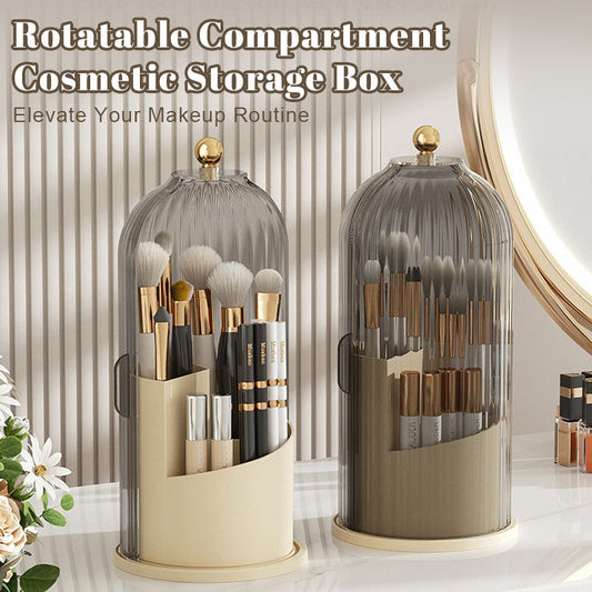 Birdcage Revolving Makeup Organiser – Vintage Elegance for Your Vanity ✨💄