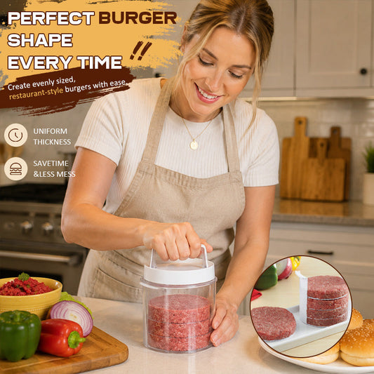 Bye 👋 Messy Hand-Shaping! Craft Pub-Standard Burgers in Seconds 🍔