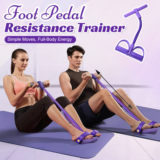 Premium Pedal Resistance Band – Core & Abdominal Trainer for Home Fitness 🧘‍♀️