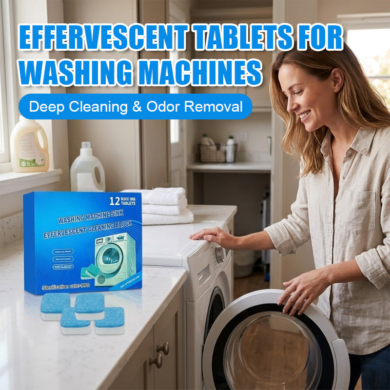 Goodbye Stinky Laundry! 🧼 Deep Cleansing Tablets For Sparkling, Limescale-Free Washing Machines