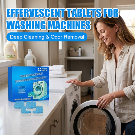 Goodbye Stinky Laundry! 🧼 Deep Cleansing Tablets For Sparkling, Limescale-Free Washing Machines