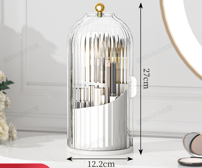 Birdcage Revolving Makeup Organiser – Vintage Elegance for Your Vanity ✨💄