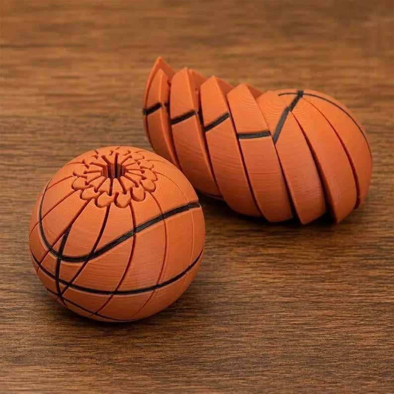🔥 3D Mechanical Sports Fidget Sphere ✨ Elite Sensory Stress Relief Desk Toy ⚽