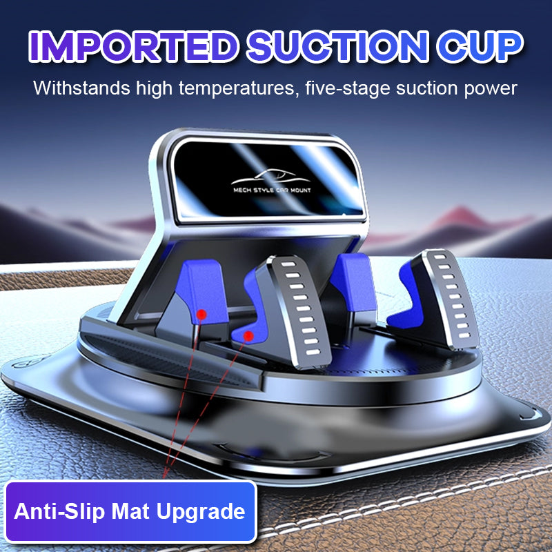 Universal Car Phone Mount 🚗 Vacuum-Seal Stability & 360° View 🔄