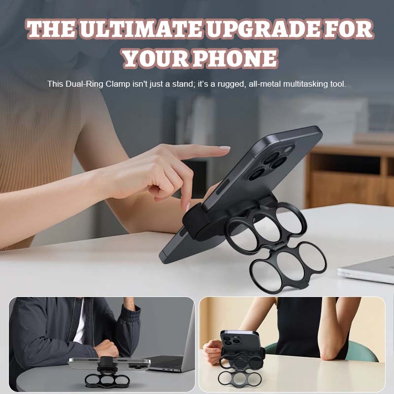 🦾2 in 1 magnetic folding metal phone clip holder🎡✨