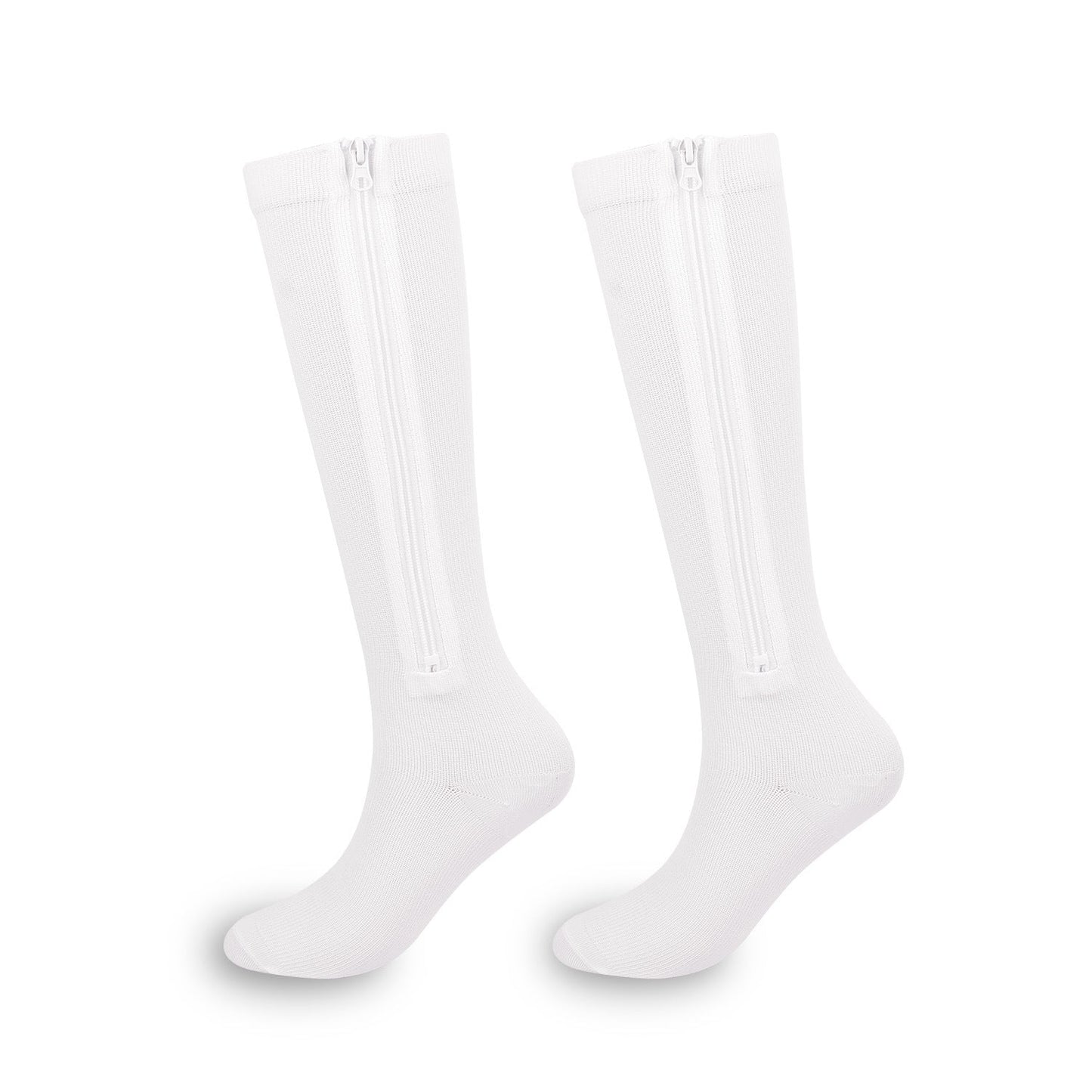 🏃‍♂️ Sports Zipper Compression Socks – Easy On/Off Support for Swollen Legs
