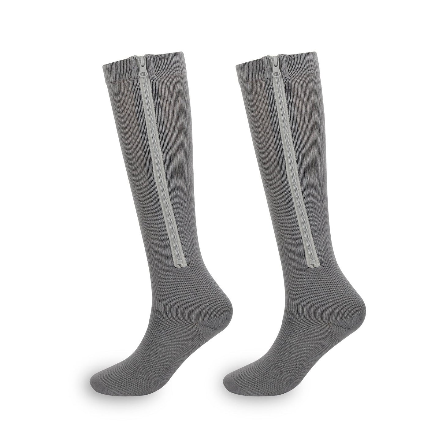🏃‍♂️ Sports Zipper Compression Socks – Easy On/Off Support for Swollen Legs