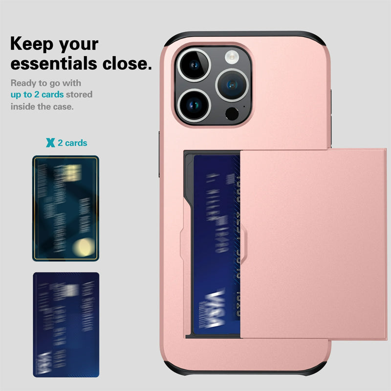 Short sliding cell phone case