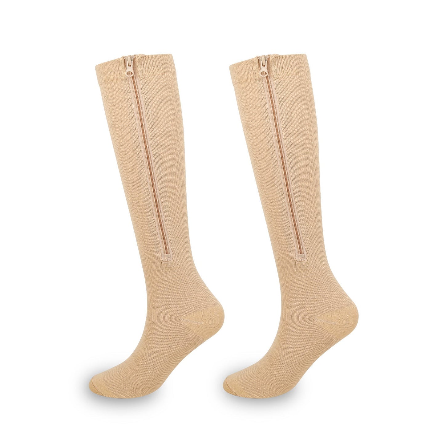 🏃‍♂️ Sports Zipper Compression Socks – Easy On/Off Support for Swollen Legs