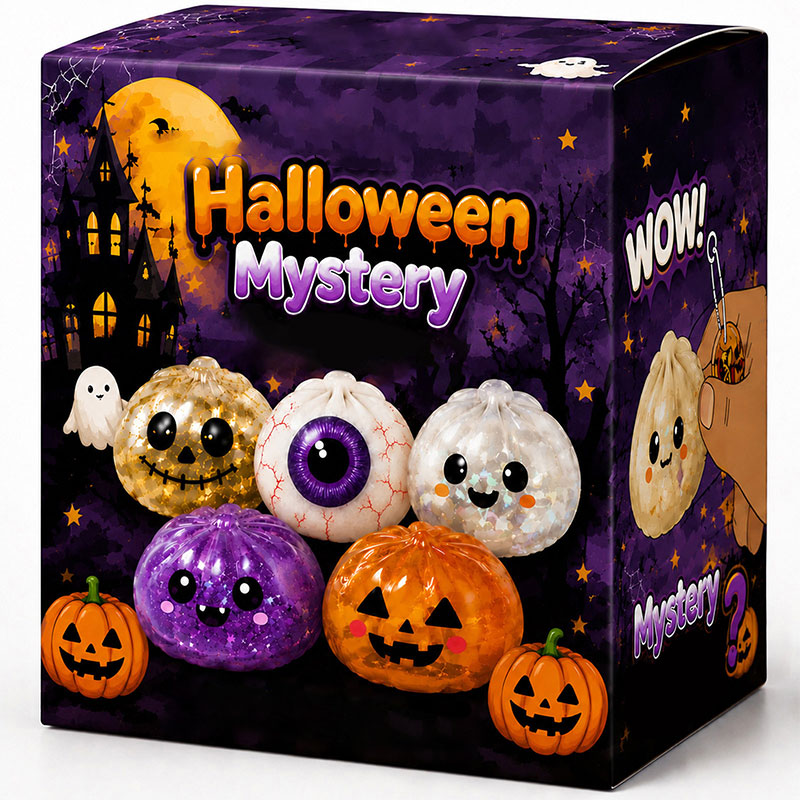 👻 Premium Halloween Squishy Toy — Choose Your Character (No Blind Box)! 👁️