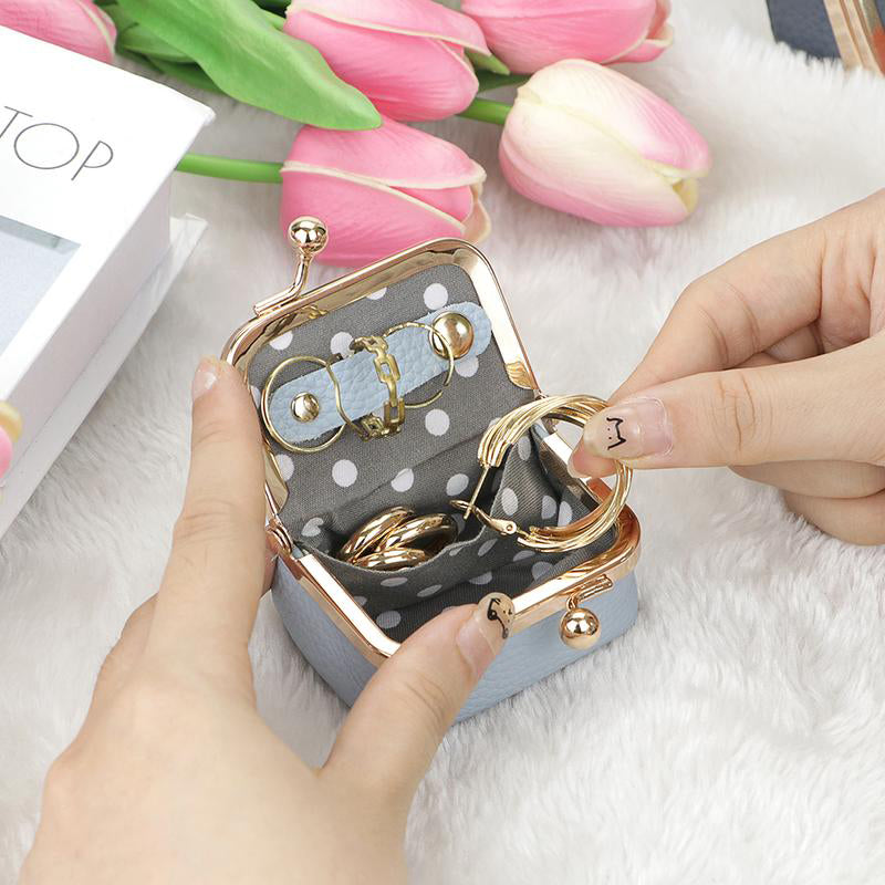 Full-grain Leather Mini Jewellery Box ✨ Travel-Ready Treasure Vault 👜
