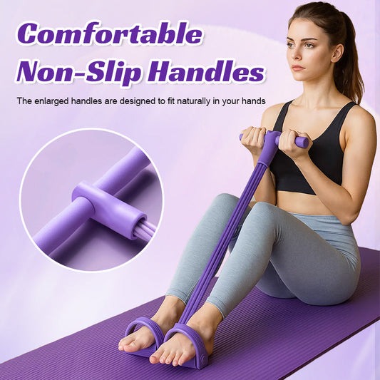 Premium Pedal Resistance Band – Core & Abdominal Trainer for Home Fitness 🧘‍♀️