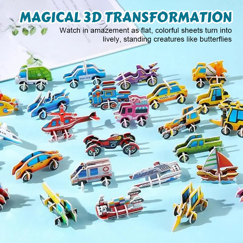 3D Creative Creature Puzzle Collection (Set of 30 Unique Designs) ✨